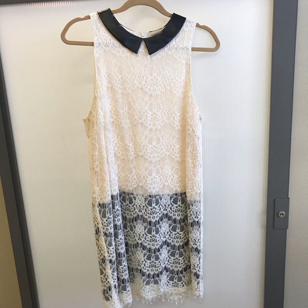 ASTR ivory lace cocktail dress